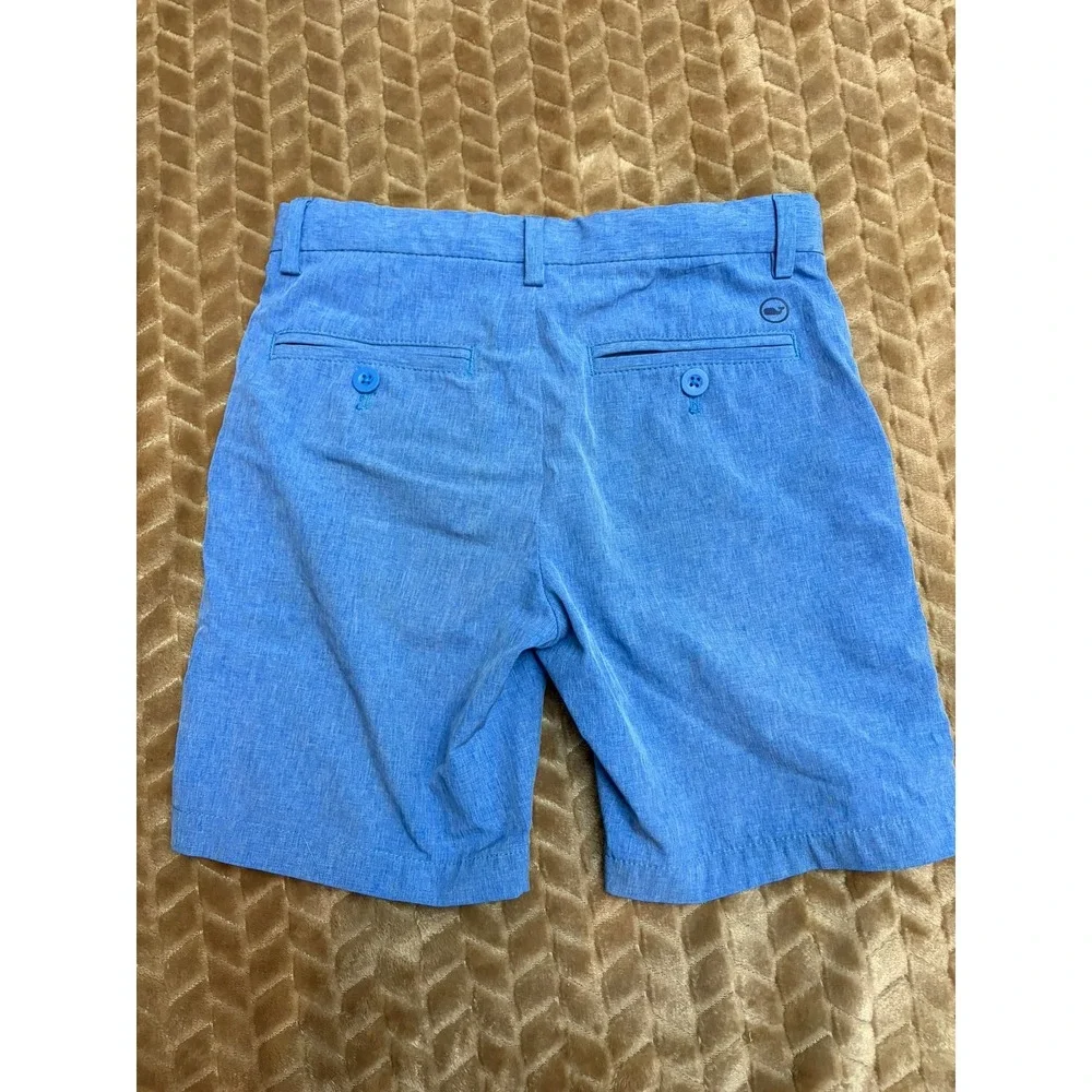 Vineyard Vines Performance Shorts Size 7 Boys Blue Heathered Golf Activewear